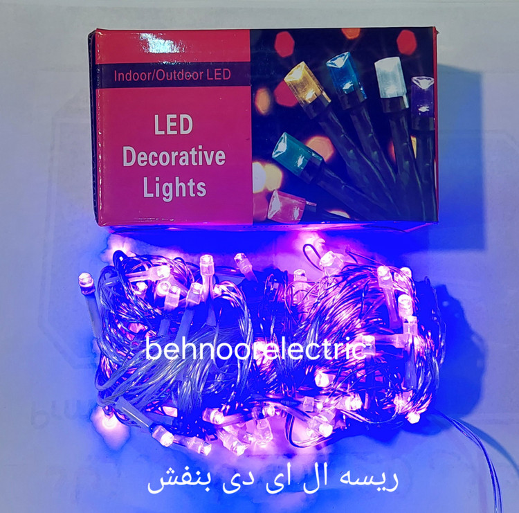 ریسه سوزنی ال ای دی بنفش