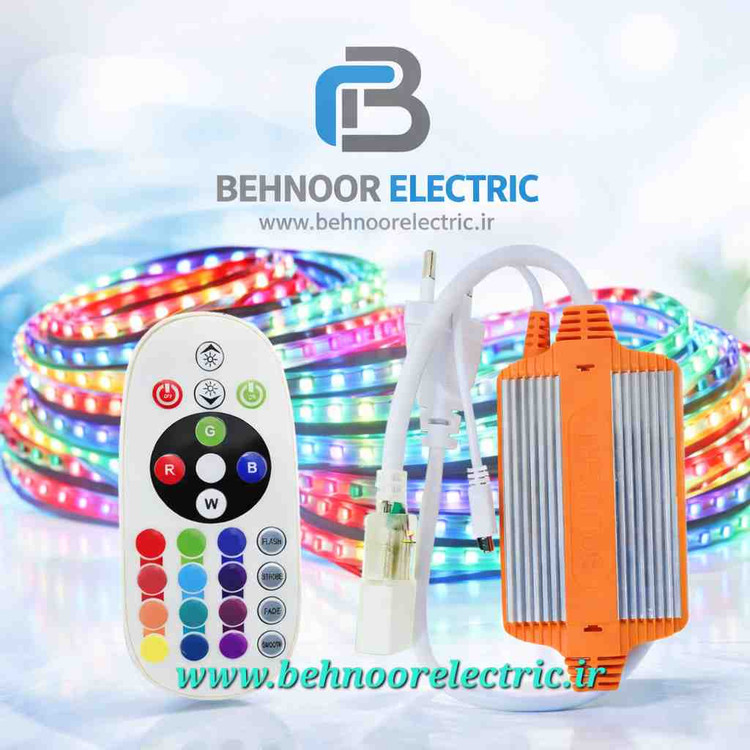 ریموت ریسه ار جی بی 5050 سوزنی 1500 وات